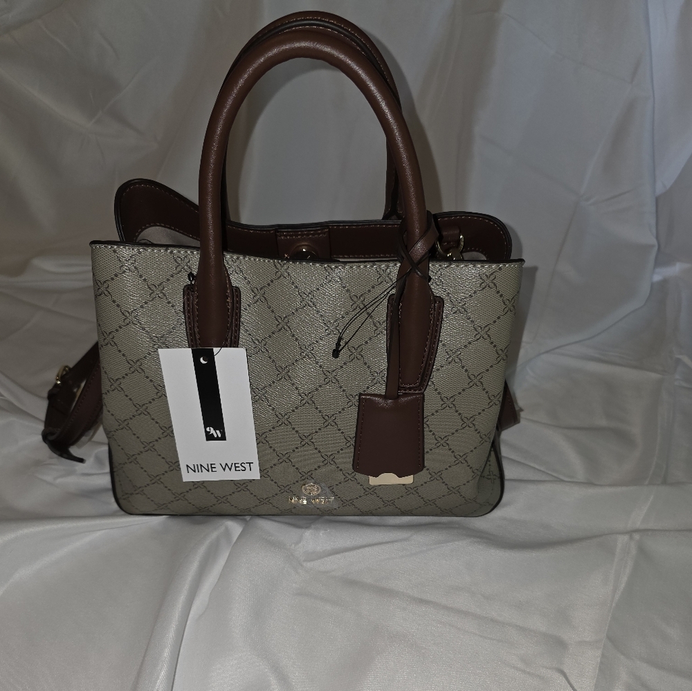 Nine West Brown and Gray Women's Bag NWT